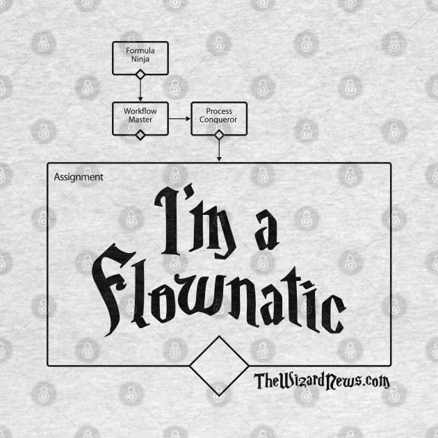 I'm a Flownatic - black text by WizardCast